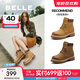 百麗（Belle）又見(jiàn)曠野工裝靴女商場(chǎng)款戶(hù)外休閑短靴B9S1DDD4 【周雨彤推薦】黃色-單里-女款 37 (235mm)