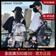 CALWAN KEODH書(shū)包男女ins初中高中大學(xué)生潮流大容量雙肩包輕便電腦旅行背包 黑色【小牛掛件+隨機徽章】實(shí)用小眾百搭通勤運動(dòng)大包