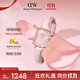 丹尼爾惠靈頓（DanielWellington）DW女士小方表全新珠光貝母手表生日禮物芭比粉色DW508