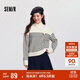 森馬（Semir）森柔|地理系列毛衣女冬季半高領(lǐng)刺繡條紋衫101724107022