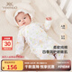 英氏（YEEHOO）嬰兒衣服5A抗菌哈衣新生兒純棉乳木果四季連體衣爬服