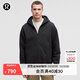 lululemon丨Heavyweight 男士高克重抓絨拉鏈連帽衛衣 LM3FAOS 黑色 S