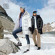KOLON SPORT可隆 科技羽絨衣防潑水650FP80%絨子含量中性長(cháng)款羽絨服