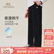 英氏（YEEHOO）男童褲子兒童長(zhǎng)褲中大童裝運(yùn)動(dòng)褲秋季吸濕排汗休閑衛(wèi)褲 黑色 170