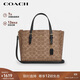 蔻馳（COACH）【品牌直供】女士MOLLIE中號手提單肩斜挎托特包卡其棕CV965