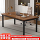 卓博電腦桌臺式辦公桌工作臺家用實(shí)木芯餐桌書(shū)桌學(xué)習桌BZ50胡桃色1.2m