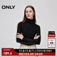 ONLY秋季舒適修身顯瘦螺紋高領(lǐng)毛衣針織衫女|124313004 H1Z 黑色 L (170) 88A