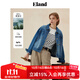 ELAND衣戀翻領(lǐng)牛仔外套短款寬松復古上衣2025秋季新款 EEJJE49R01牛仔色(55)Indigo M 165