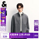 杰克·瓊斯（JACK&JONES）男裝25年秋冬季軟殼外套男士立領(lǐng)防潑水戶(hù)外加絨保暖休閑夾克外套 E00煙熏珍珠 XL （185）