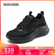 斯凱奇（Skechers）糕糕鞋女鞋秋季厚底增高休閑鞋蕾絲戶(hù)外運動(dòng)鞋松糕鞋117520