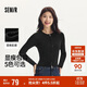 森馬（Semir）針織開(kāi)衫女短款緊身顯瘦正肩秋季溫柔系純色圓領(lǐng)上衣101524106001