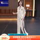 啄木鳥(niǎo)休閑運動(dòng)套裝女2025春秋季新款洋氣減齡立領(lǐng)拉鏈開(kāi)衫直筒褲兩件套 杏色兩件套 XL(110-120斤)