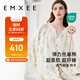 嫚熙（EMXEE）春秋月子服 孕婦哺乳睡衣產(chǎn)后彈力絲麻棉透氣舒適夏季薄款家居服M