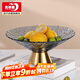 青蘋(píng)果輕奢風(fēng)水果盤(pán)客廳家用托盤(pán)大氣糖果零食擺件10英寸