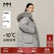 麥檬【雙11限時(shí)特惠】MM90鵝絨休閑連帽保暖miu系羽絨服商場(chǎng)同款冬 中灰 155/80A/S （105-125斤）