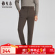 雅戈爾（YOUNGOR）褲子男免燙褲秋冬季青年男休閑褲優(yōu)質(zhì)長(cháng)絨棉面料商場(chǎng)同款 深咖YCDP335610VWY 33 175/82A