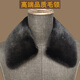 進(jìn)口水貂毛領(lǐng)單買(mǎi)正品真毛男款方領(lǐng)皮衣大衣羽絨服毛領(lǐng)子單賣(mài)替換 黑色方領(lǐng)【國產(chǎn)精品水貂毛】