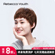 瑞貝卡（Rebecca）假發(fā)女自然全頭套短發(fā)短直發(fā)100%真人發(fā)精靈劉海時(shí)尚短發(fā)頭套 棕黑色 短發(fā) 機制工藝