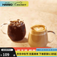 HARIO日本進(jìn)口耐熱玻璃咖啡杯家用圓形水杯果汁杯茶杯牛奶杯2個(gè)裝RDM 360ml2只裝