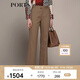PORTS 寶姿秋冬新款女裝通勤日常小腳休閑褲長(cháng)褲LM9P087LWF102 卡布奇諾 M (6)
