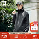 FILA 斐樂官方情侶梭織外套25秋新健身戶外運(yùn)動防風(fēng)透濕連帽上衣 正黑色-BK M 170/92A/M