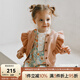 OAK FAMILY新品秋冬新品長(cháng)袖毛衣全棉開(kāi)衫女寶寶針織衫輕暖純棉薄外套 粉色 90 cm