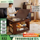 睿帆實(shí)木可移動(dòng)茶幾客廳沙發(fā)邊幾小戶型折疊邊柜餐桌兩用多功能小推車