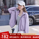 百圖betu女裝2025秋季新款短外套山系《柔美戶(hù)外》泡泡外套女2508T54 紫色 M
