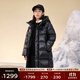 高梵黑金兒童5.0鵝絨服旗艦小火山加長款男女童冬季新品保暖羽絨外套 曜石黑-亮面 160 【飛天鵝絨 充絨量 233g】