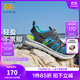 Skechers斯凱奇童鞋女童涼鞋夏季兒童包頭涼鞋輕質(zhì)男童沙灘鞋302721L 男童/炭灰色/藍色/CCBL 35