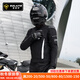 速萊特【超級新品】摩托車(chē)騎行服四季機車(chē)服男仿賽防摔防水通用騎行服 曜夜黑套裝【四季防摔/CE2護具/抵雨防水】 4XL