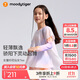 moodytiger【仙女家族】女童T恤輕薄涼感夏兒童防曬衣長(zhǎng)袖假兩件上衣親子裝