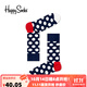 Happy Socks秋冬款襪子女男襪薄荷曼波彩虹白色棉襪中筒襪 經(jīng)典波點(diǎn) 1雙 M 36-40