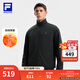 FILA 斐樂(lè )官方情侶款雙面穿夾克外套2025冬新款健身運動(dòng)寬松立領(lǐng)上衣 正黑色-BK XL 180/100A/XL