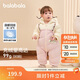 巴拉巴拉嬰兒連體衣假兩件羽絨服冬裝2024外出抱衣造型加厚萌208424120209