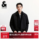 杰克·瓊斯（JACK&JONES） 男裝秋季夾克常規版摁扣拉鏈翻領(lǐng)口袋胸前刺繡長(cháng)袖上衣225321021