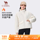 駱駝（CAMEL）純色立領(lǐng)棉服女裝輕質(zhì)保暖風(fēng)衣外套 J24CR0L3673 粟米白 L
