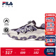 FILA斐樂(lè )兒童童鞋跑步鞋2025年冬季新款男女中大童兒童復古跑鞋 暗紫色/灰熏紫-NL 35 內長(cháng)21.5cm