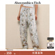 ABERCROMBIE & FITCH女裝25春季抓絨美式印花寬松直筒松緊腰運(yùn)動(dòng)衛(wèi)褲長(zhǎng)褲KI147-5124 迷彩款 XS (160/66A)