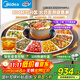 美的（Midea）【政府補貼】暖菜板+火鍋 飯菜保溫板熱菜板 2000w電陶爐火鍋家用旋轉餐桌轉盤(pán)電動(dòng)旋轉HBT80YL1