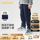 巴拉巴拉童裝男童牛仔褲長(cháng)褲中大童褲子秋冬加絨蘿卜褲潮208424108112