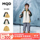 MQD童裝男童羽絨服2023年冬季三合一外套兒童三防羽絨服 墨綠 130cm