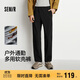 森馬（Semir）休閑褲男三防軟殼褲加絨直筒褲2025冬季長(cháng)褲通勤基礎109725127101