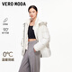VEROMODA羽絨服季新款90白鴨絨拼接毛絨羽絨325423040 本白色 M