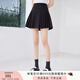 香影黑色百褶半身裙女2024秋冬季新款短裙學院風小個子顯高a字裙 黑色 M