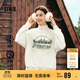 森馬（Semir）[商場(chǎng)同款]女oversize發(fā)熱抗菌2024冬季繡花抓絨上衣101724116004