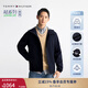 TOMMY HILFIGER25春夏新款男防潑水復古戶(hù)外潮流休閑運動(dòng)輕薄連帽夾克外套 藏青色DW5 M （推薦：135-150斤）