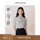 VGRASS[水墨波點(diǎn)系列]蝴蝶結(jié)系領(lǐng)上衣24年夏季新款襯衫VSC1P2399D 經(jīng)典黑白波點(diǎn)色 S
