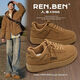 人本（RENBEN）男款美拉德板鞋小麥色春秋爆款復古休閑板鞋百搭chic風(fēng)運動(dòng)鞋男