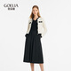 歌莉婭（GOELIA）穿搭小香風(fēng)套裝流行高級感兩件套裙1C1CAA070 00B黑色 M